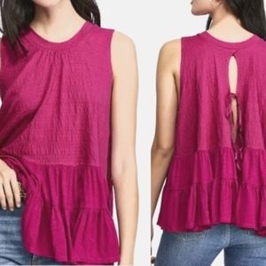 NEW Free People Pink sleeveless  top NWT small